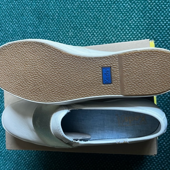 White Leather Keds SZ 11 - Picture 3 of 5